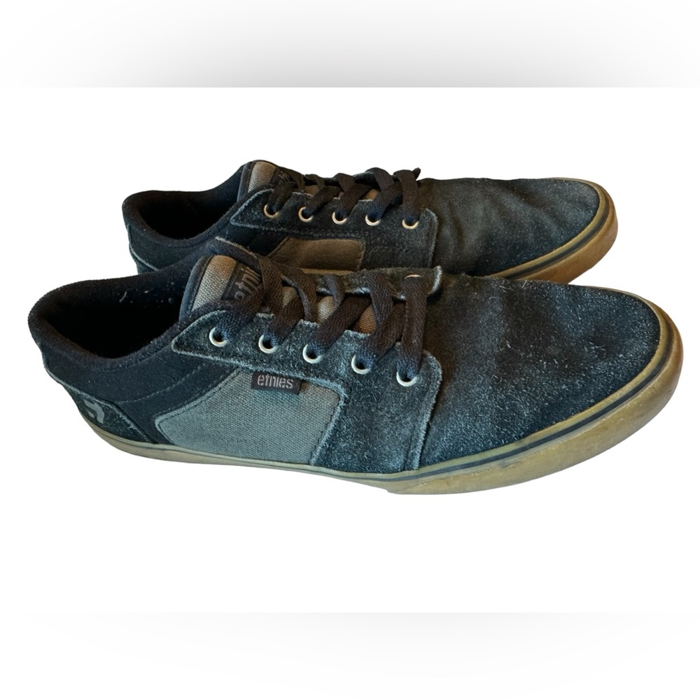 Vintage Black & Brown Etnies Worn In 90s Skate Shoes Men’s 10